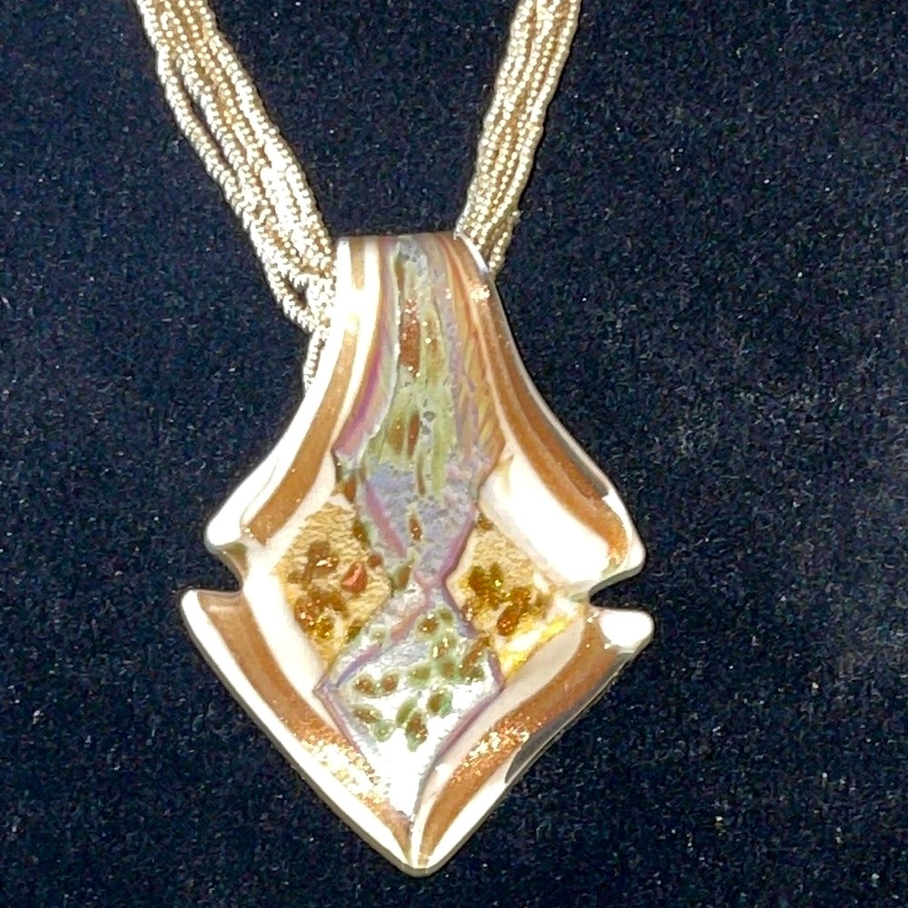 Fabulous ITALIAN GLASS Ten  strands of tiny tiny teeny tiny golden glass beads